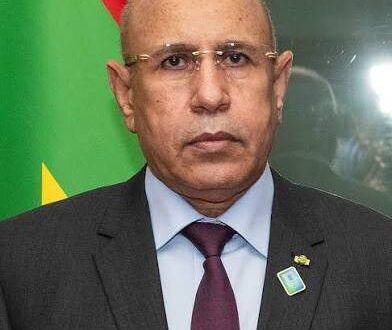 Photo officielle du président mauritanien Mohamed Ould Cheikh El Ghazouani